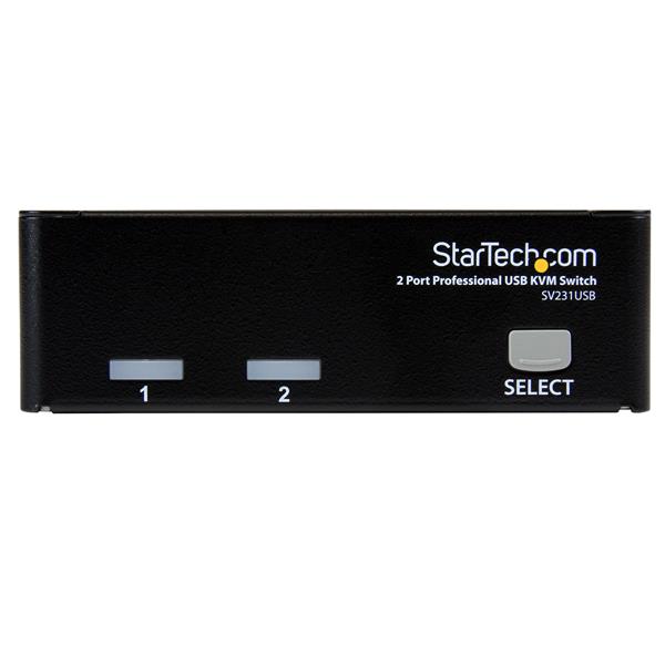 Startech.com SV231USBGB 2 Port Professional USB KVM Switch Kit with Cables (SV231USBGB)
