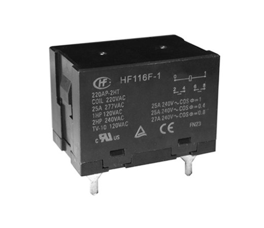 Power Relay Hongfa HF116F-1/012DF-1HTW
