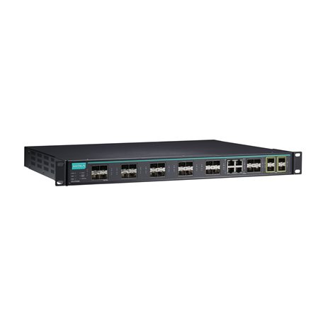 Core switch ICS-G7500A 28-Port Front T Moxa ICS-G7528A-8GSFP-4XG-HV-HV-T