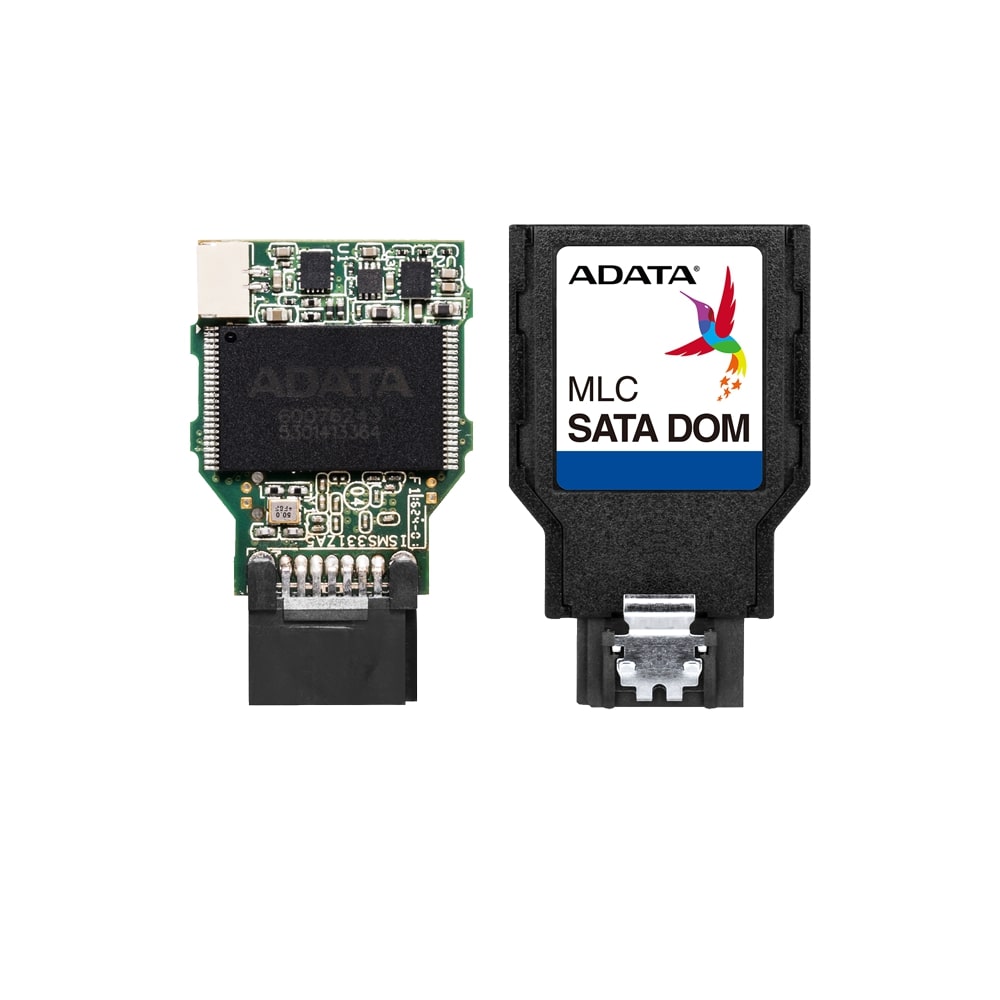 Memoria Adata SATA DOM MLC 064G -40~85°C 3K PE cycle Vertical, without HSG DRAM Less ISMS331-064GTV_34470083