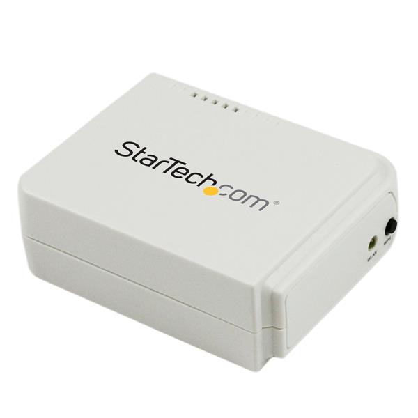 Startech.com PM1115UWEU Server di Stampa Wireless N ad 1 porta USB con porta ethernet 10/100 Mbps - WiFi Print Server USB - 802.11 b/g/n