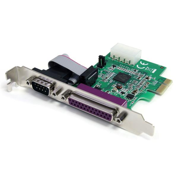 Scheda combo seriale/parallela PCI Express nativa 1S1P con 16950 UART