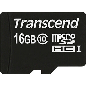 MicroSD Card memories Transcend TS16GUSDC10