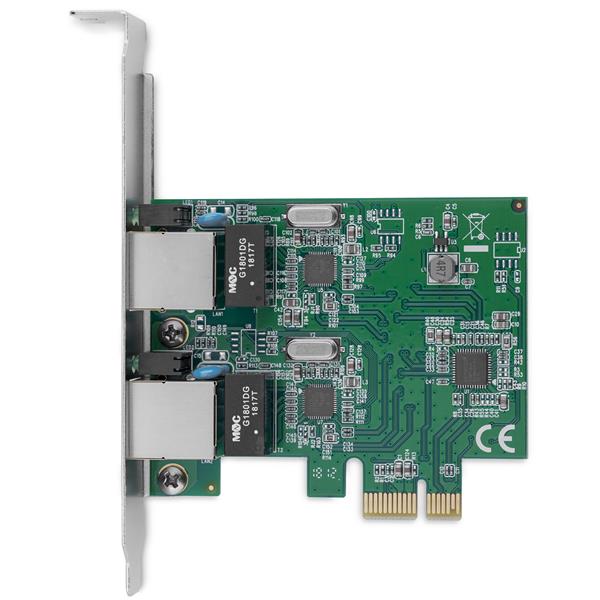 Startech.com ST1000SPEXD4 Dual Port PCIe Network Card - Low Profile - RJ45 Port - Realtek RTL8111H Chipset - Ethernet Network Card - Dual Port Gigabit NIC (ST1000SPEXD4)
