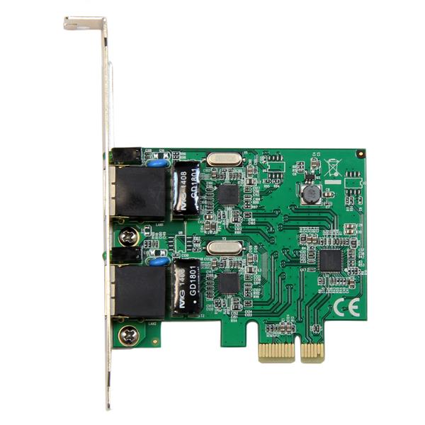 Startech.com ST1000SPEXD4 Dual Port PCIe Network Card - Low Profile - RJ45 Port - Realtek RTL8111H Chipset - Ethernet Network Card - Dual Port Gigabit NIC (ST1000SPEXD4)