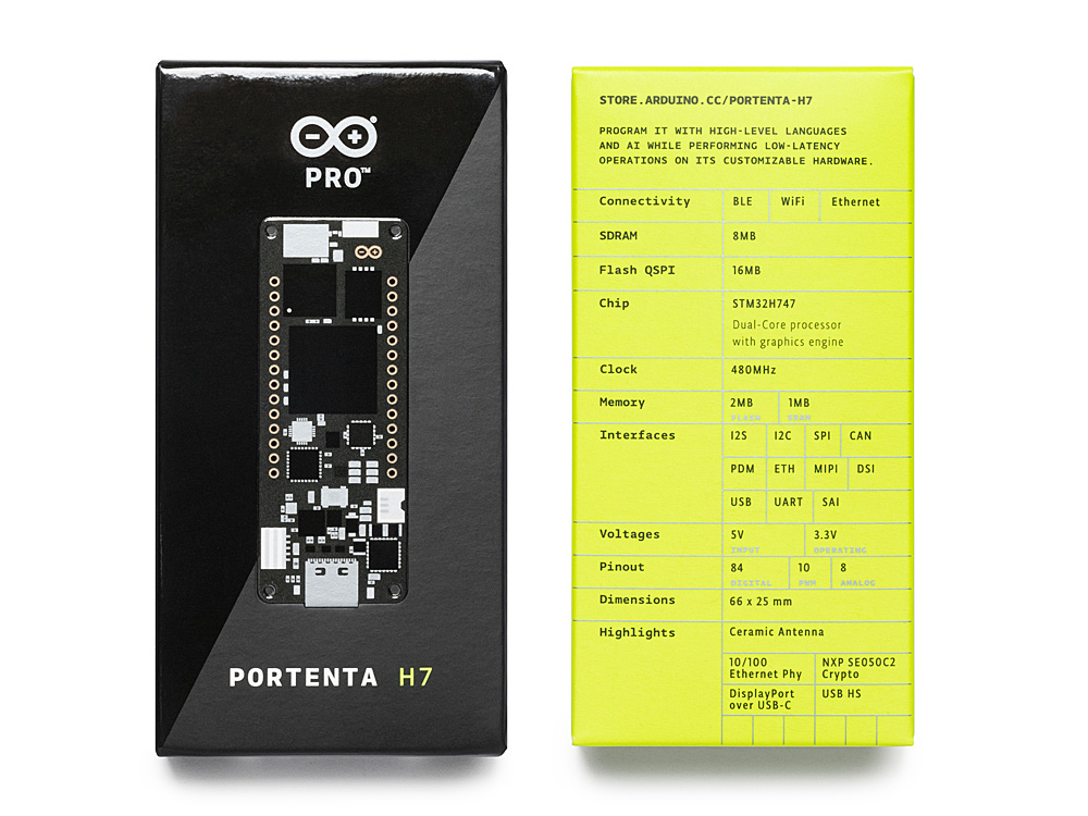 Arduino ABX00042 Portenta H7 Full