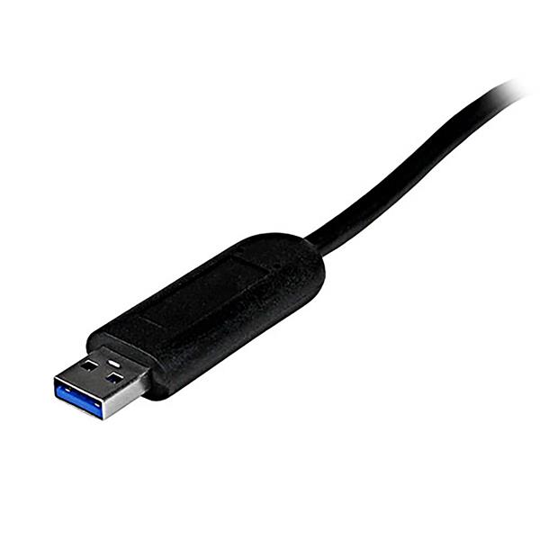 Startech.com ST4300PBU3 Hub portatile USB 3.0 SuperSpeed a 4 porte - 5Gbps - Perno e concentratore per notebook o Ultrabook USB 3.0 con cavo integrato (ST4300PBU3)