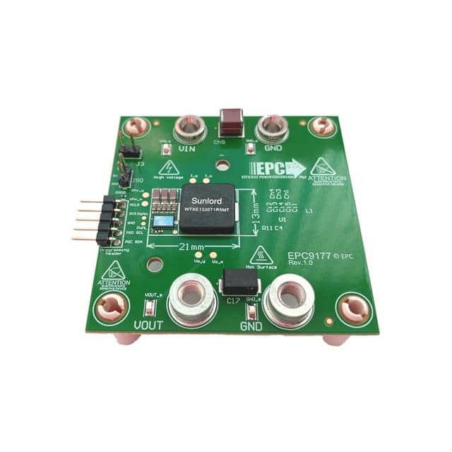 Small area, low-profile, synchronous buck converter (USB-PD) EPC9177