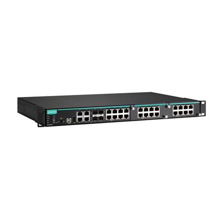PoE Managed IKS-6700A 28-port Front T Moxa IKS-6728A-8PoE-4GTXSFP-HV-T