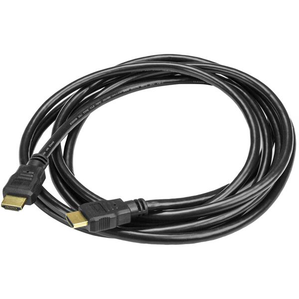 Startech.com HDMM3M 3m (10ft) HDMI Cable - 4K High Speed HDMI Cable with Ethernet - UHD 4K 30Hz Video - HDMI 1.4 Cable - Ultra HD HDMI Monitors, Projectors, TVs & Displays - Black HDMI Cord - M/M (HDMM3M)