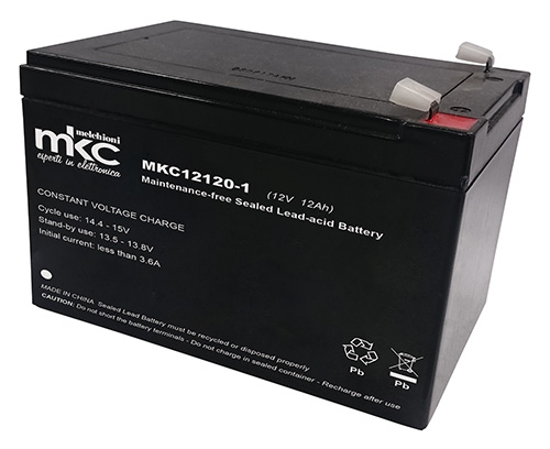 Batteria al piombo ricaricabile 12V 12Ah MKC