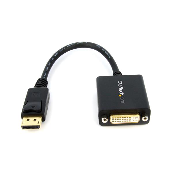 Startech.com DP2DVI2 Adattatore DisplayPort a DVI - Convertitore video da DP a DVI-D 1080p - Cavo adattatore da DP 1.2 a DVI Monitor/Display - Adattatore Dongle DP a DVI - Connettore DP a scatto (DP2DVI2)