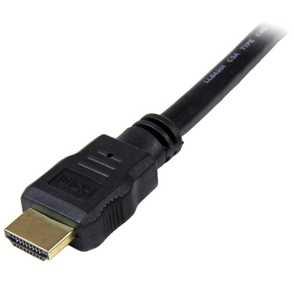 Startech.com HDMM3M 3m (10ft) HDMI Cable - 4K High Speed HDMI Cable with Ethernet - UHD 4K 30Hz Video - HDMI 1.4 Cable - Ultra HD HDMI Monitors, Projectors, TVs & Displays - Black HDMI Cord - M/M (HDMM3M)