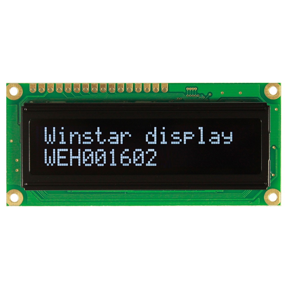 DISPLAY WEH001602AWPP5N00000 CHAR 16X2 P-OLED WH