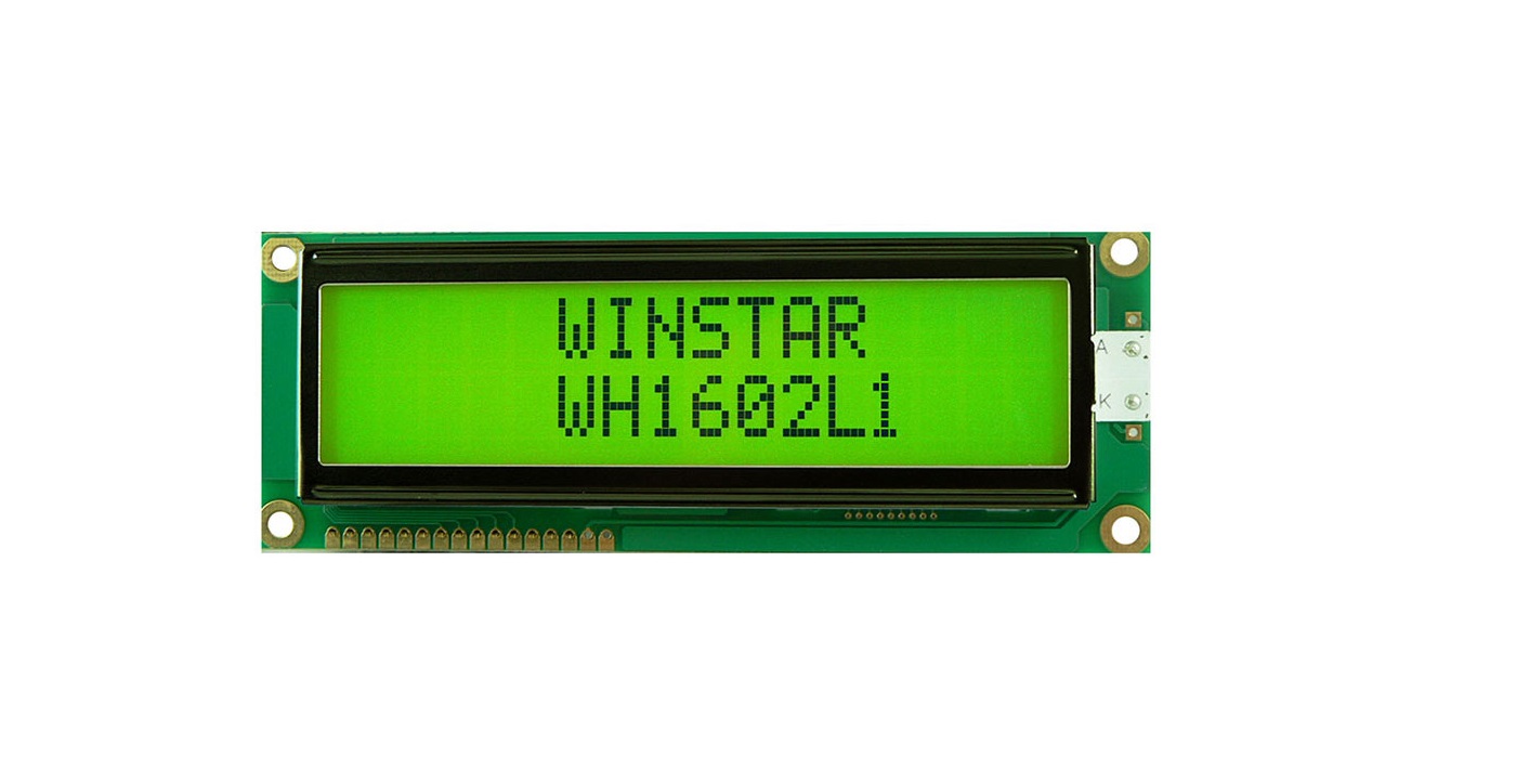 DISPLAY WH1602L1-TMI-JT# 16X2 STN BLU NEGA LED W