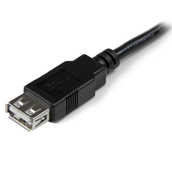 Startech.com USBEXTAA6IN Cavo adattatore USB 2.0 da A ad A da 15 cm - Cavo di estensione USB-A da USB (M) a USB (F) - USB 2.0 M/F - Nero (USBEXTAA6IN)