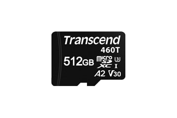 Memory 256GB microSD A2 U3/V30, 3D TLC BiCS5, wide Temp. TS256GUSD460I