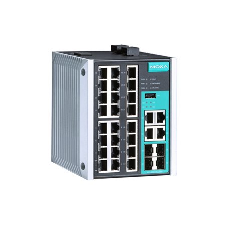 EDS Managed EDS-500E 28-port T Moxa EDS-528E-4GTXSFP-HV-T