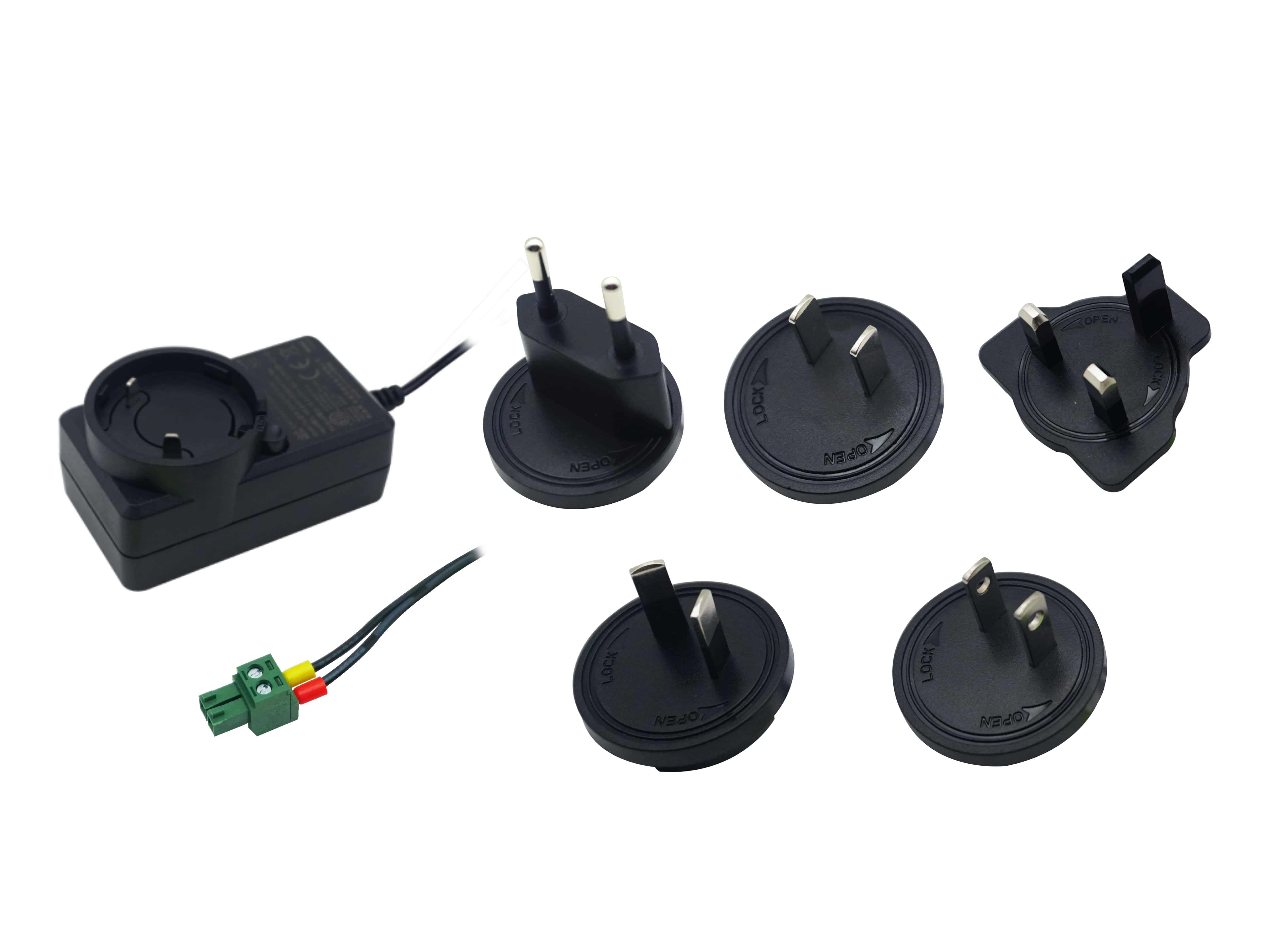 Power Supply S011005: AU plug, input 100 to 240VAC, output 12VDC, 1.0A,