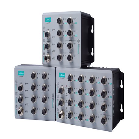 M12 Router TN-4900 ETBN 8-port T Moxa TN-4908-ETBN-4GTX-4GTXBP-WV-T