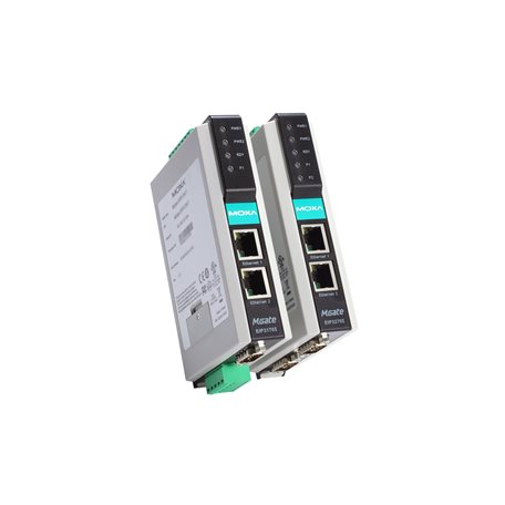 PLC Gateway Ethernet/IP Gateway 2 Port Moxa MGate EIP3270I