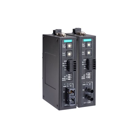 Serial Converter Industrial Copper to Fiber Isolation, Multi, SC Moxa ICF-1150I-M-SC-T-IEX