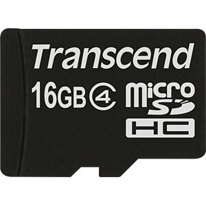 MicroSD Card memories Transcend TS16GUSDC4