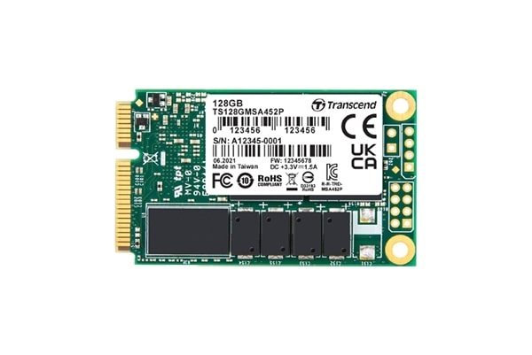 MEMORIA 128GB, mSATA SSD, SATA3, 3D TLC BiCS4, PE: 3K, 30u”,extended tem