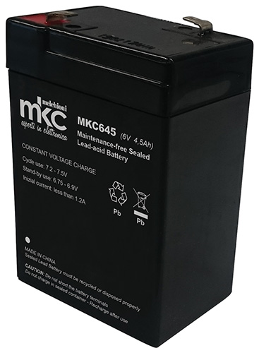 MKC MKC645 |Lead Battery 6V 4v5Ah