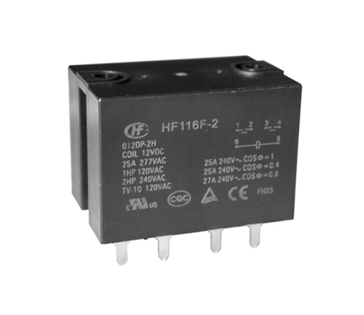 Power Relay Hongfa HF116F-2/024DP-2HSTFW