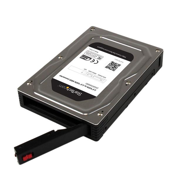 Startech.com 25SAT35HDD 2.5" to 3.5" SATA HDD/SSD Adapter Enclosure - External Hard Drive Converter with HDD/SSD Height up to 12.5mm (25SAT35HDD)