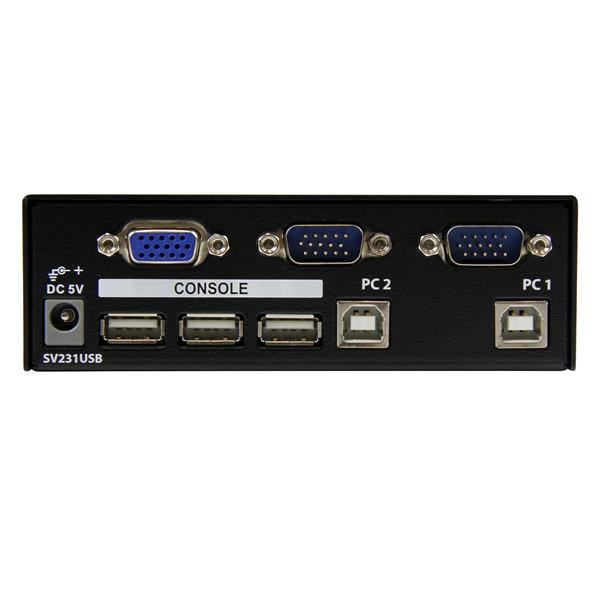 Startech.com SV231USBGB 2 Port Professional USB KVM Switch Kit with Cables (SV231USBGB)