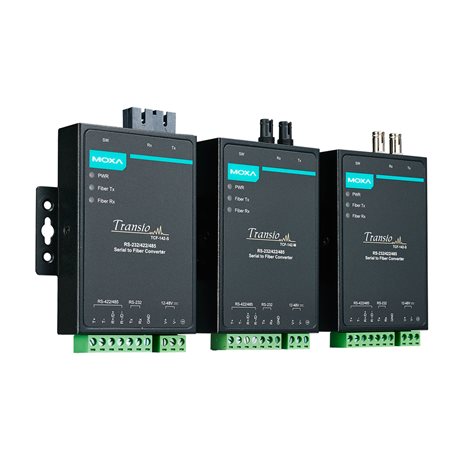 Serial Converter Industrial TCF RS-232/422/485 to Fiber Moxa TCF-142-M-ST