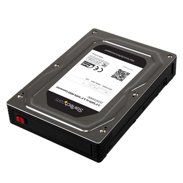 Startech.com 25SAT35HDD 2.5" to 3.5" SATA HDD/SSD Adapter Enclosure - External Hard Drive Converter with HDD/SSD Height up to 12.5mm (25SAT35HDD)