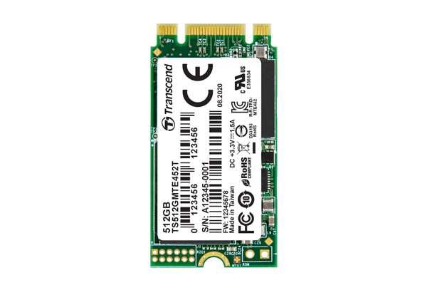 128GB, M.2 2242, PCIe Gen3x2, B+M Key, 3D TLC BiCS4, PE: 3K, Wide Temp.