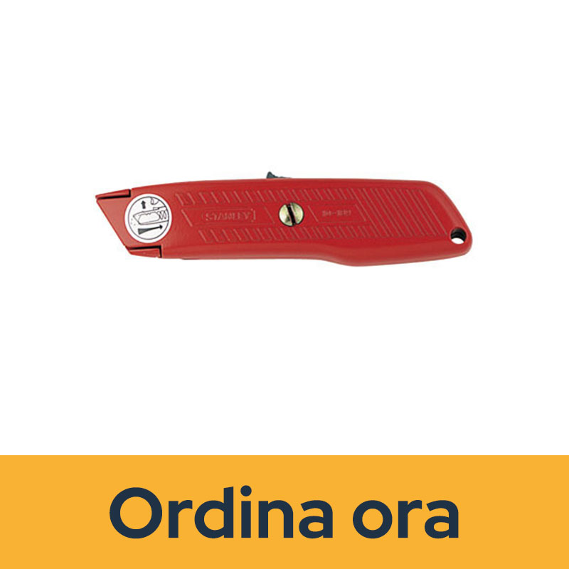 Coltello di sicurezza Stanley 155mm con lama autoretrattile a molla 10-189